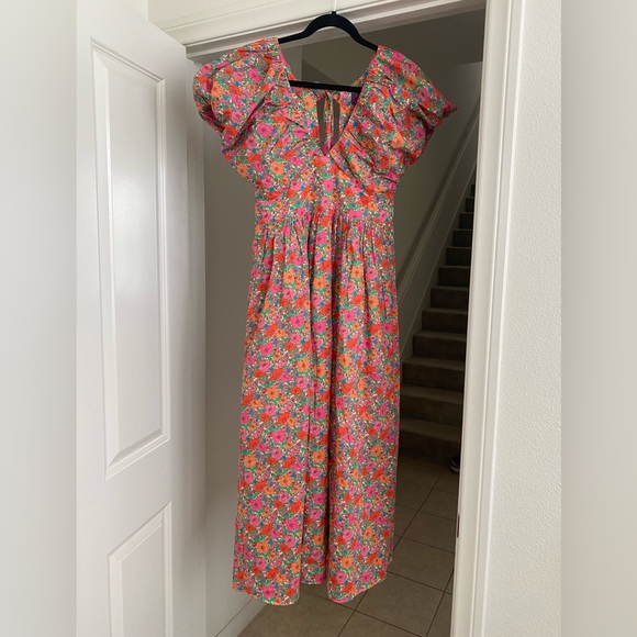 JCrew Collection bow-back puff-sleeve dress in Liberty® Meadow Song fabric, 4 - Picture 5 of 8